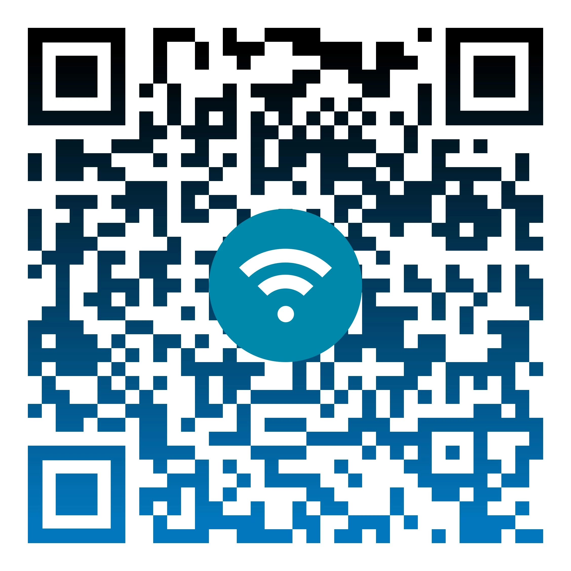C\u00f3digo QR para conectarse al Wi-Fi del Hotel Alcynne